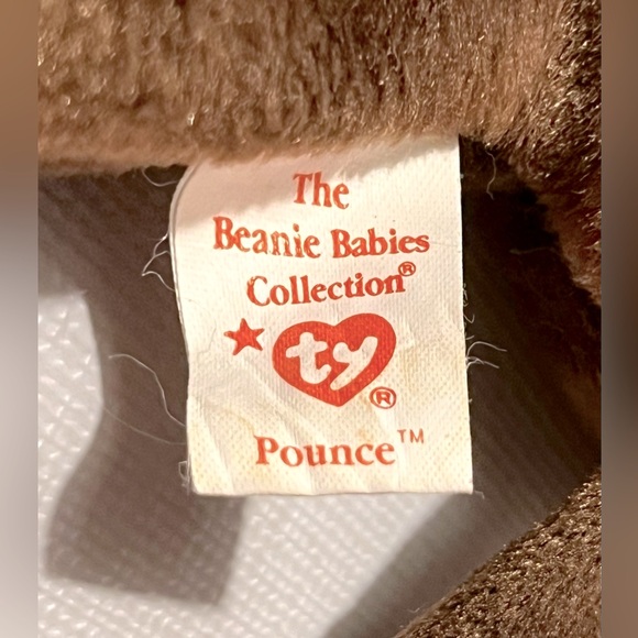 Ty Beanie Babies Pounce The Cat Beanie Baby 1997 Kitty - Picture 9 of 14